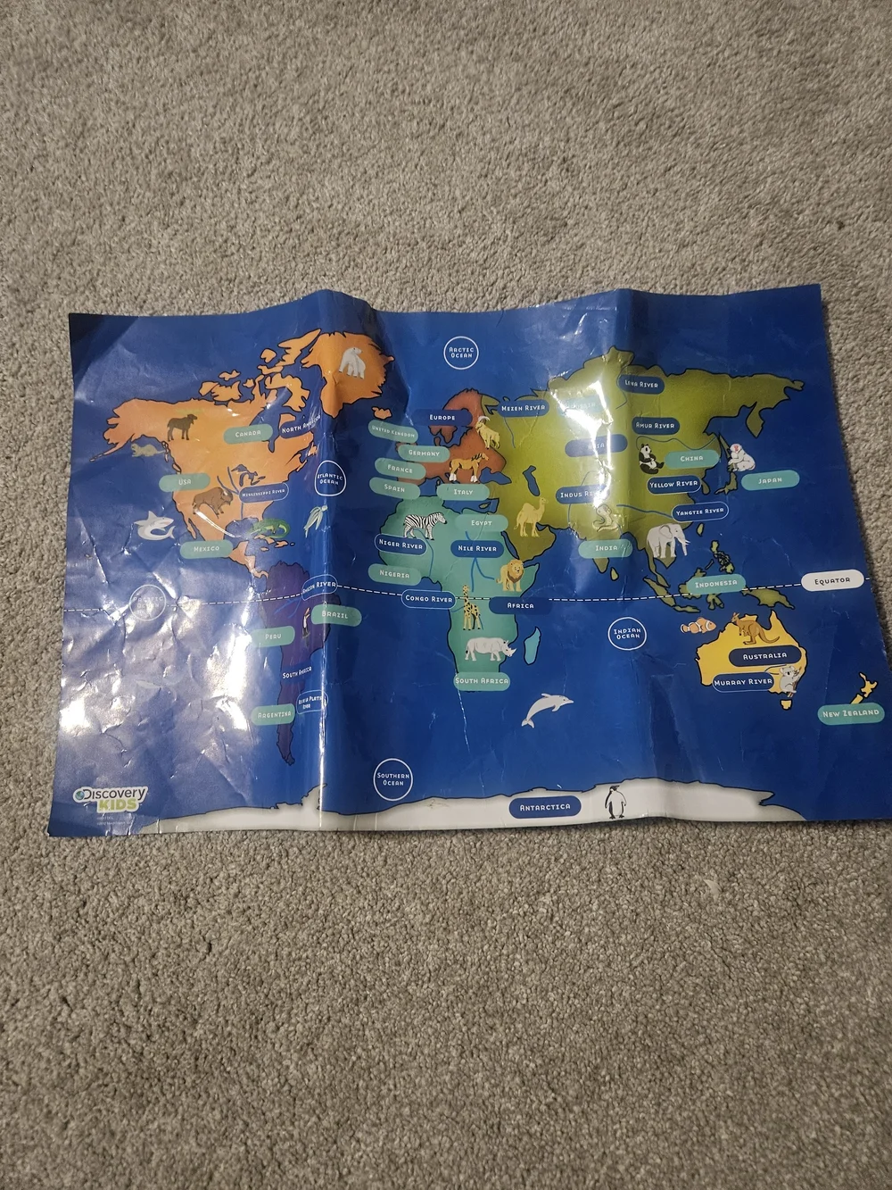 Discovery Kids Felt World Map